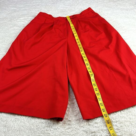 Vintage 80s Barclay Square high waisted red culottes, size small - med - Picture 4 of 11